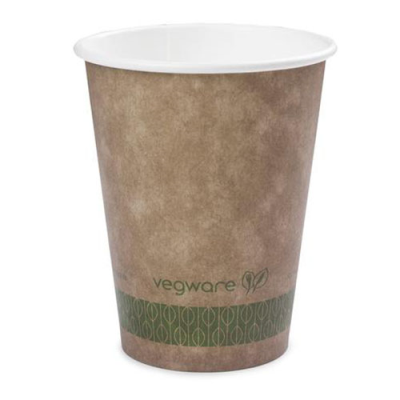 Vegware Biodegradable 8oz Brown Kraft Hot Coffee Cup (Pack 50) [20]