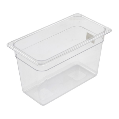 Gastronorm Pan Clear Polycarbonate 1/3 200mm Deep