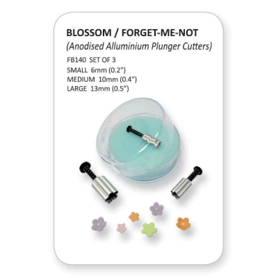 S / M / L Blossom Forget Me Not Plunger Cutters (Pack 3)