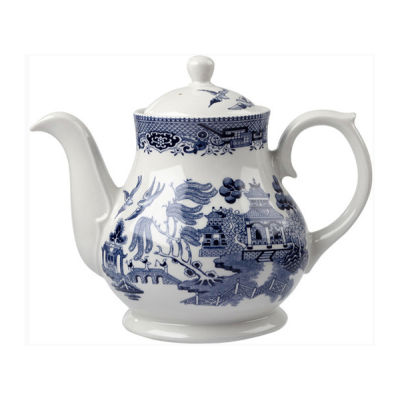 Churchil Vintage Prints Blue Willow Sandringham Tea/Coffee Pot 30oz (Pack 4)