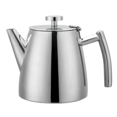 Caf Stl Belmont 18/10 Stainless Steel Mirror Finish Double Wall Teapot 0.35l