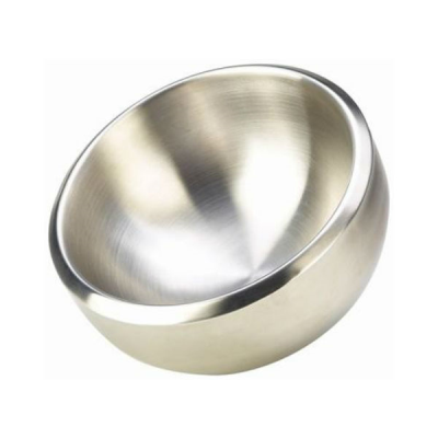 Double Walled Dual Angle Stainless Steel Bowl 24x11cm / 82.4oz