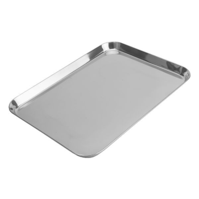 Stainless Steel Flat Rectangular Tray 34 x 23 x 3cm