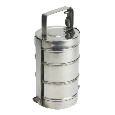 Stainless Steel Tiffin 9" with 3 Containers of 500ml