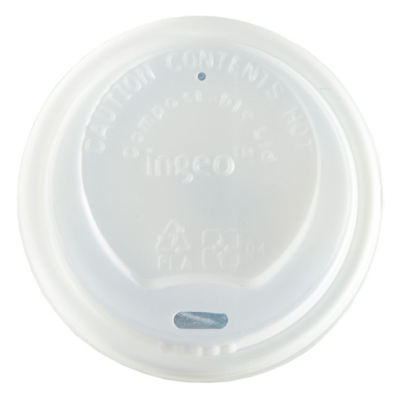 Compostable Domed Sip-thru Lid to fit 8oz Cup (Pack 50) [1000]