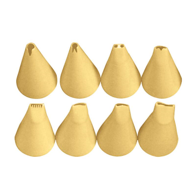 Assorted Polypropylene set of 8 Decorating Piping Nozzles