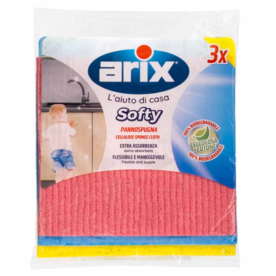Arix Softy Cellulose Sponge Cloth (Pack 3)