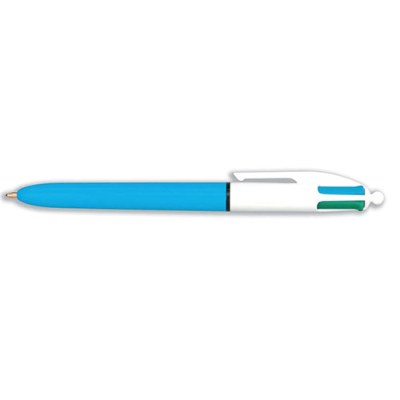 BIC 4 Colour Medium Assorted Pen with White Barrel