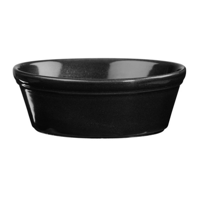 Churchil Cookware Metallic Black Oval Pie Dish 6"x4.75" (Pack 12)