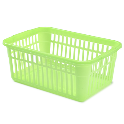 Whitefurze Plastic Handy Basket 45cm Lime