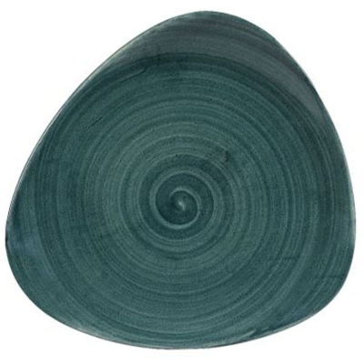 Churchill Stonecast Patina Rustic Teal Lotus Plate 9" (Pack 12)