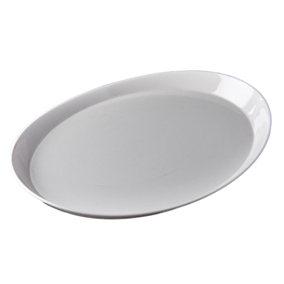 Melamine Oval Plate / Tray White 24x17cm