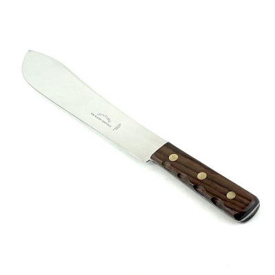 Rosewood Handle Stainless Steel Butchers Knife 12"