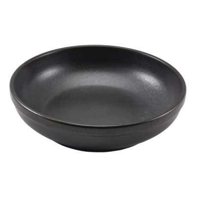 Genware Terra Porcelain Black Coupe Bowl 23cm