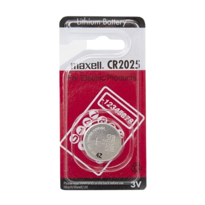 Maxell Coin Cell Lithium Battery CR2025 3V