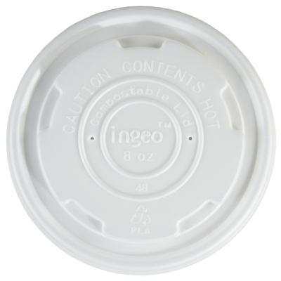 Biodegradable Soup Container Lids to fit 8oz (Pack 50) [1000]
