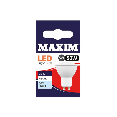 Maxim LED GU10 Bulb Day Light White 5w (Pack 10)