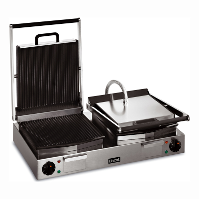 Lincat LPG2 Panini Grill Double ribbed top and bottom , 2.25 kW x 2
