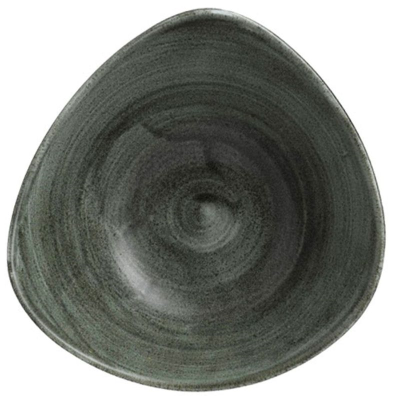 Churchill Stonecast Patina Burnished Green Lotus Bowl 7" (Pack 12)