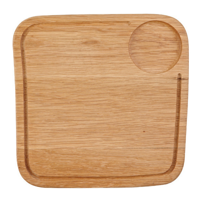 Art De Cuisine Wooden Sq Board Medium 10.4"x10.4"x0.8" (Pack 4)