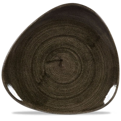 Churchill Stonecast Patina Iron Black Lotus Plate 7.75" (Pack 12)