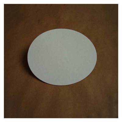 Round White Poly Coated S/T Cards 10" (Pack 100)
