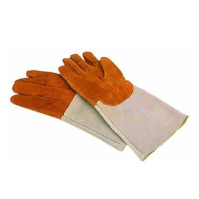 Matfer Thermal Protection Baker Gloves with Leather Wool-Lined Cuff 20 x 40cm