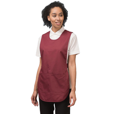 Woman's Tabard with 2 Pockets Maroon Small