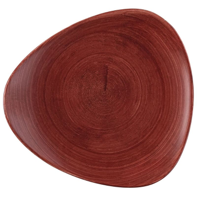 Churchill Stonecast Patina Red Rust Lotus Plate 9" (Pack 12)