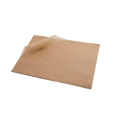 Brown Greaseproof Paper Sheets 250x200mm (Pack 1000)