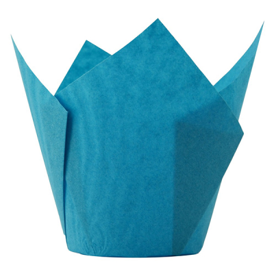 Blue Tulip Baking Cups 8cm Deep 5cm Base (Pack 50)