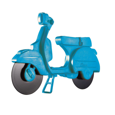 Pizza Cutter Scooter with stand Blue