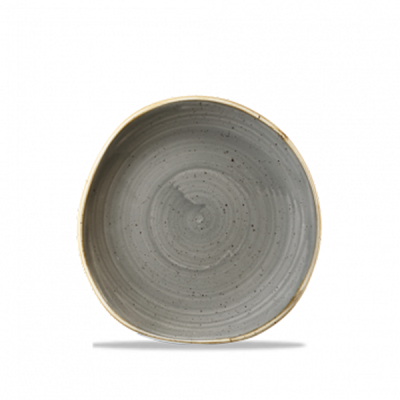 Churchil Stonecast Grey Organic Round Plate 18.60cm / 7.32?