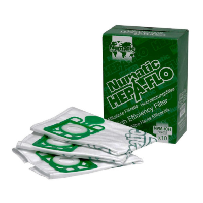 Numatic Hepa-Flo Vacuum Cleaner Filter Bags (Pack 10)