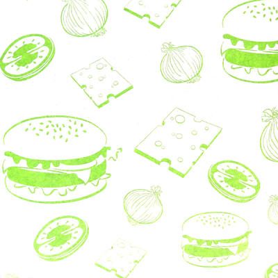 Greaseproof Paper Burger Wraps Green 250x320mm (Pack 1000)