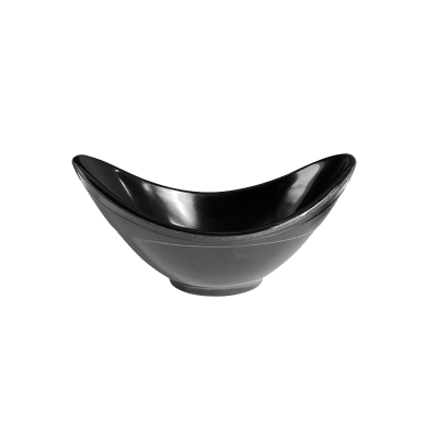 Melamine Elipse Bowl Black 23cm