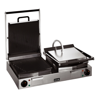Lincat LPG2 Panini Grill Double ribbed top and bottom , 2.25 kW x 2