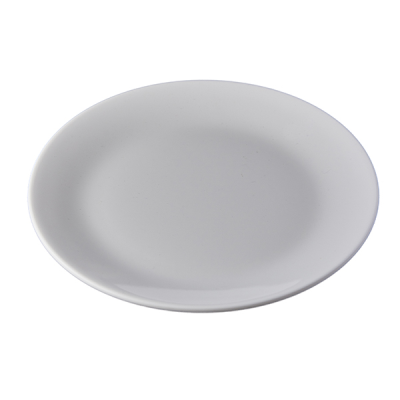 Melamine Round Plate White 18.5cm