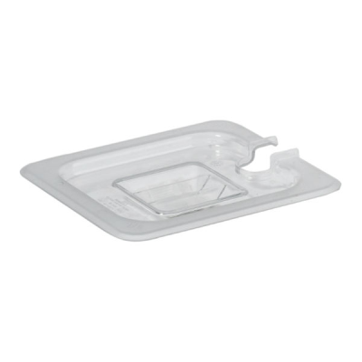 Gastronorm Lid Clear Polycarbonate 1/6 Notched