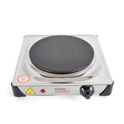KitchenPerfected 1500w Single Hotplate - Stainless Steel