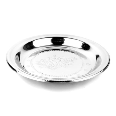 Stainless Steel Round Deep Serving / Kabsa Plate 40cm