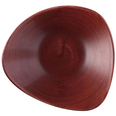 Churchill Stonecast Patina Red Rust Lotus Bowl 9.25" (Pack 12)
