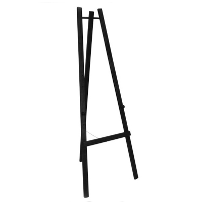Securit Easel with Three Adjustable Height Options 165cm High, Black Lacquered