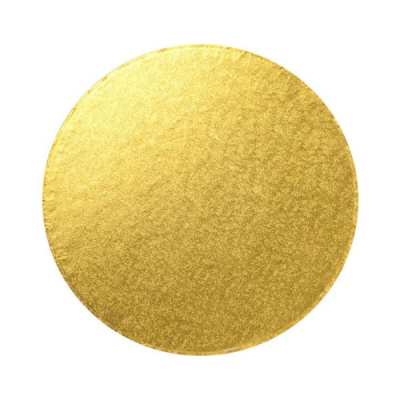 Doric Round Cake Drum in Gold 14 " (Pack 5)