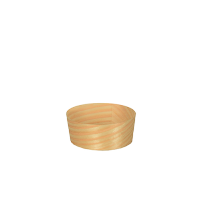 Disposable Serving Pieces Round Wood Bowl, Natural, 5x2cm (Pack 50)
