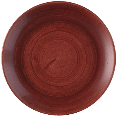 Churchill Stonecast Patina Red Rust Evolve Coupe Plate 8.67" (Pack 12)