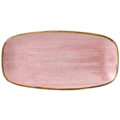 Churchill Stonecast Petal Pink Chefs Oblong Plate 11.75x6" (Pack 12)