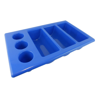 Cutlery Tray 6 Compartment Blue 1/1 Gn Size
