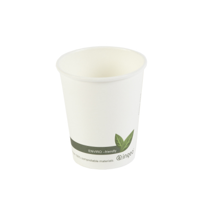 Biodegradable White PLA Hot Drink Cup 8oz (Pack 50) [1000]