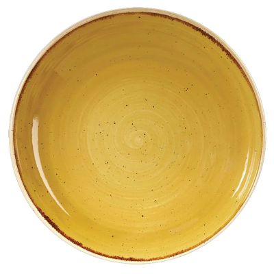 Churchill Stonecast Mustard Coupe Large Bowl 12" (Pack 6)